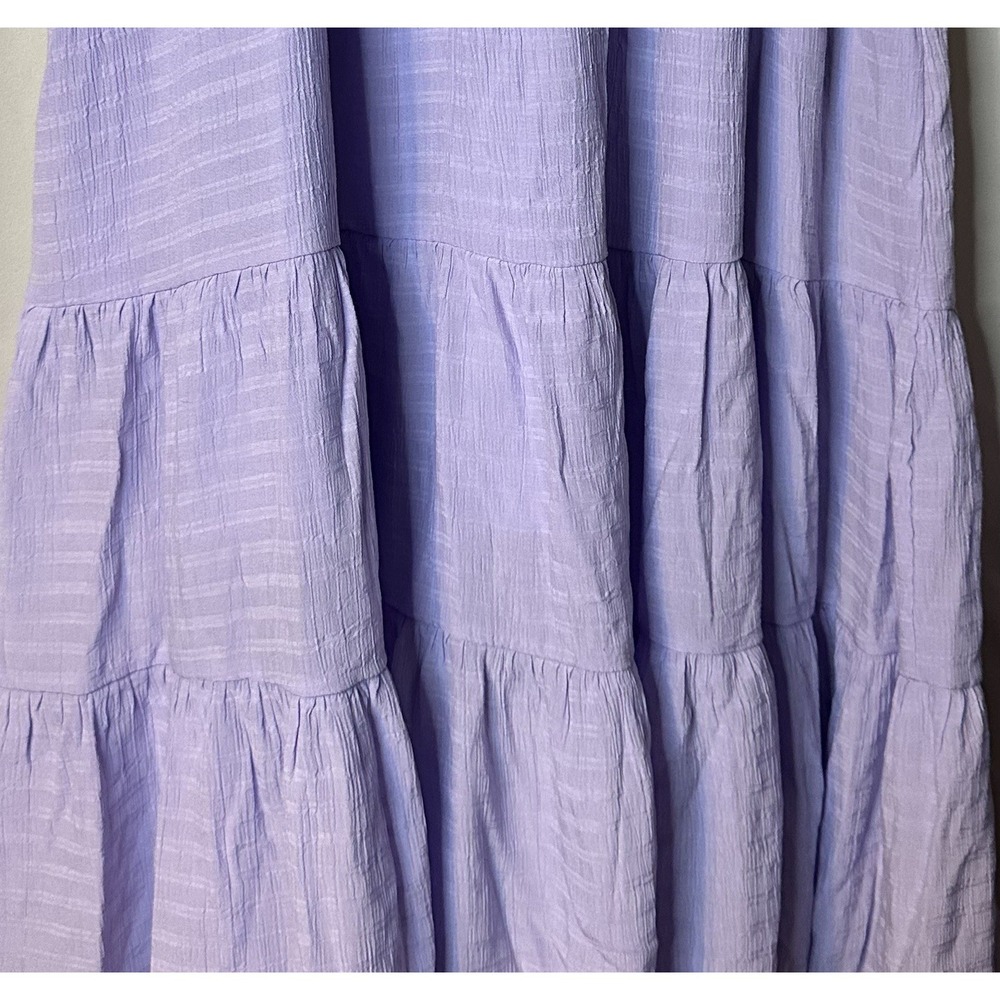Lavender Tiered Ruffle Midi Sundress, sz XL - Picture 4 of 4
